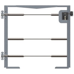 0.90m High Cheadle Gate Frame with Hinges & Tie Rods 